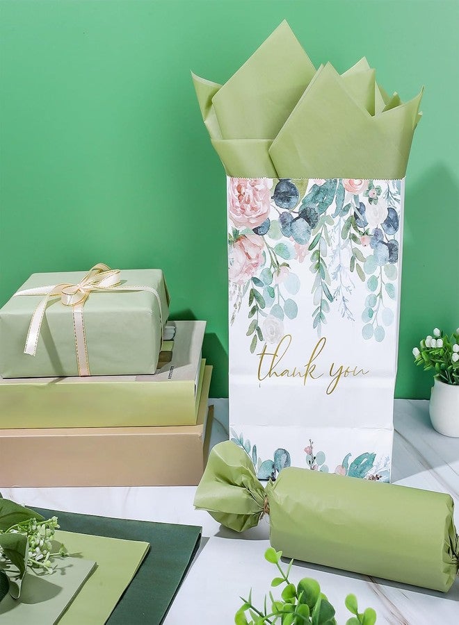 Whaline 90 Sheet Sage Green Tissue Paper Assorted Gradient Green Gift Wrapping Paper 13.8 x 19.7 Inch Sage Green Art Craft Tissue Paper for Gift Bags Baby Shower Wedding Birthday Party Decor - Image 3